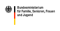 Logo des Bundesministeriums für Familie, Senioren, Frauen und Jugend